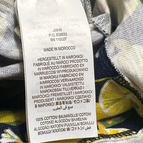 Boden Florrie Lemon Print Cotton Jersey Dress Size 14L - Picture 4 of 7